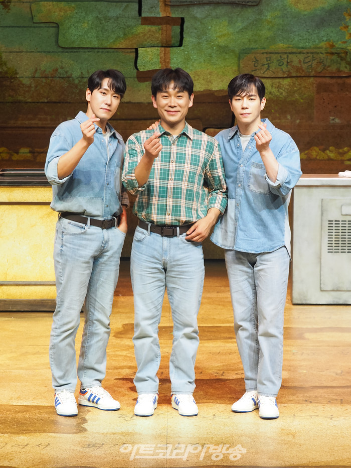 뮤지컬 '빠리빵집' 프레스콜(왼쪽부터 조형균-김대곤-고훈정) 2023.05.19 사진 ⓒ아트코리아방송 이용선 기자