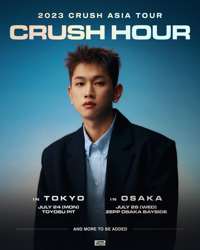 크러쉬 2023 CRUSH ASIA TOUR 'CRUSH HOUR' 포스터. 제공 피네이션(P NATION)