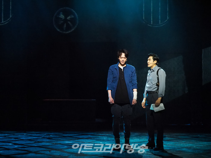 뮤지컬 '광주' 기자간담회(박한수 역 김진욱, 허인구 역 박시원). 2023.05.16 사진 ⓒ아트코리아방송 이용선 기자​