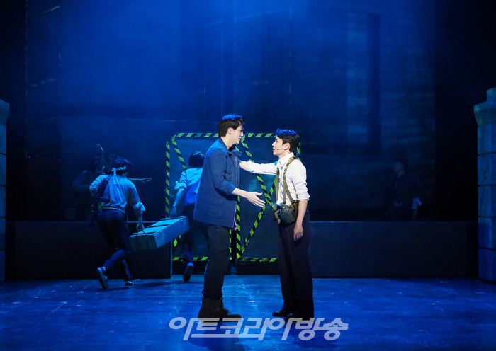 뮤지컬 '광주' 기자간담회(박한수 역 김진욱, 윤이건 역 김찬호). 2023.05.16 사진 ⓒ아트코리아방송 이용선 기자​