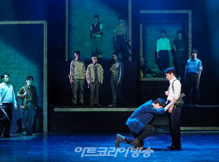 뮤지컬 '광주' 기자간담회(박한수 역 김진욱, 윤이건 역 김진욱). 2023.05.16 사진 ⓒ아트코리아방송 이용선 기자​