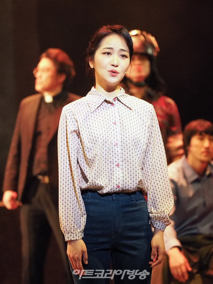 뮤지컬 '광주' 기자간담회(정화인 역 김수). 2023.05.16 사진 ⓒ아트코리아방송 이용선 기자​