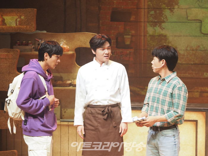 뮤지컬 '빠리빵집' 프레스콜(영준 역 김대곤, 성우 역 최우혁, 주원 역 공민섭) 2023.05.19 사진 ⓒ아트코리아방송 이용선 기자