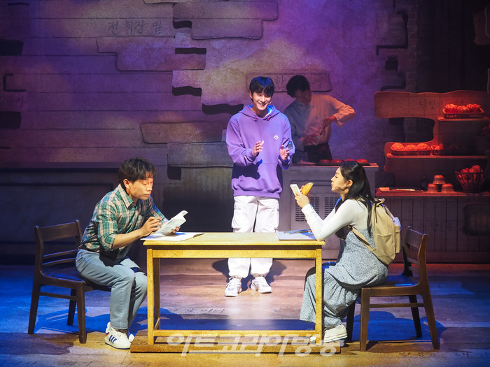 뮤지컬 '빠리빵집' 프레스콜(영준 역 김대곤, 성우 역 최우혁, 미연 역 임예진, 주원 역 공민섭) 2023.05.19 사진 ⓒ아트코리아방송 이용선 기자