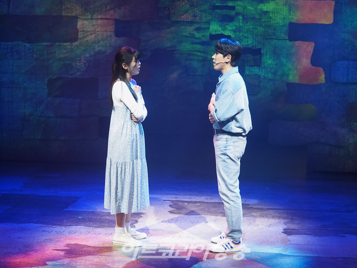 뮤지컬 '빠리빵집' 프레스콜(미연 역 한재아, 동준 역 조형균) 2023.05.19 사진 ⓒ아트코리아방송 이용선 기자