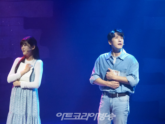 뮤지컬 '빠리빵집' 프레스콜(미연 역 한재아, 동준 역 조형균) 2023.05.19 사진 ⓒ아트코리아방송 이용선 기자