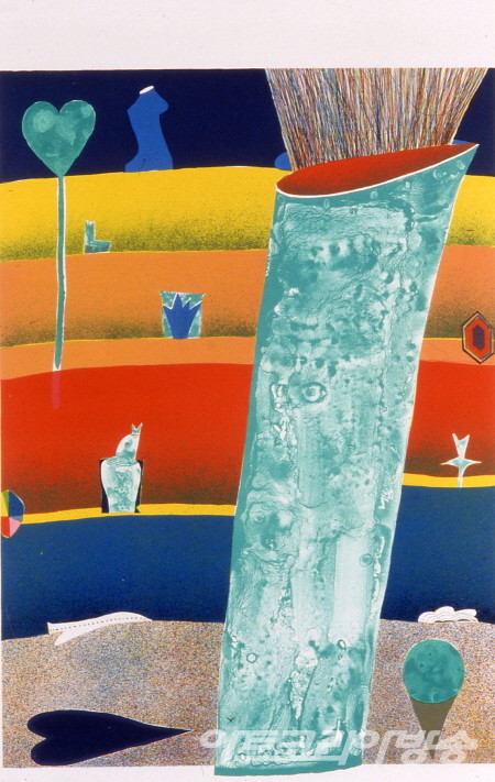 송대섭 作 _ MudFlat_37x53cm_mixed media_2006