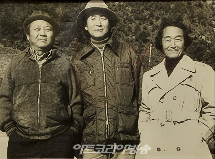 성북구립미술관-왼쪽 임직순, 김형구, 윤중식 1981