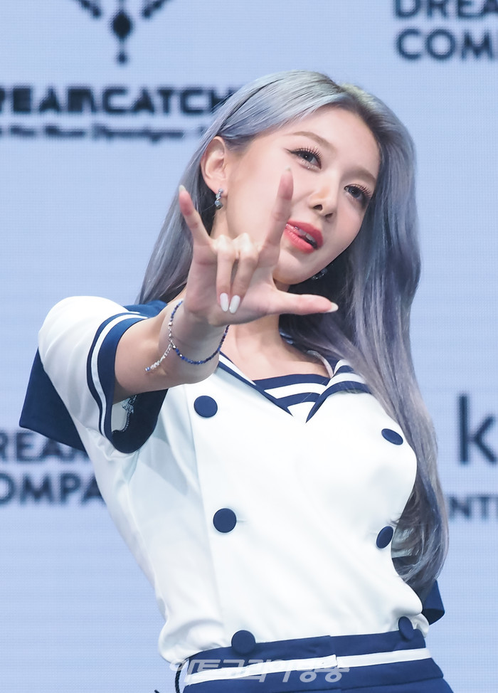 드림캐쳐 여덟 번째 미니앨범 '아포칼립스 : 프롬 어스'(Apocalypse : From us) 발매 기념 쇼케이스(다미) 2023.05.24 사진 ⓒ아트코리아방송 이용선 기자