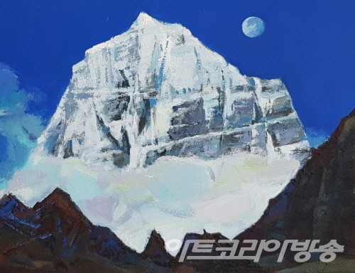 나현숙 作 _ 夢中山_50x40.9cm_oil on canvas_2023