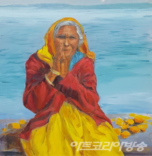 나현숙 作 _ 구도여행-기원_60.6x60.6cm_oil on canvas_2008