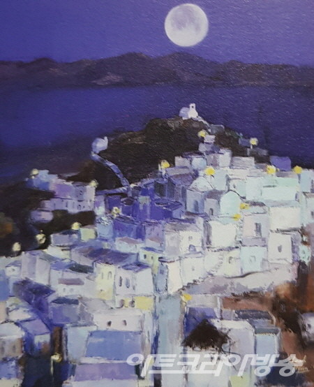나현숙 作 _ 에게해의  달빛_65.1x53cm_oil on canvas_2006