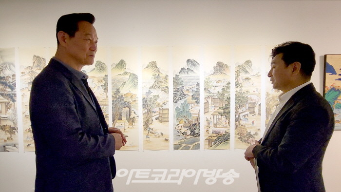 윤인수 16회 개인전 ‘야촌 민화 연대기 상상의 벽을 넘다’