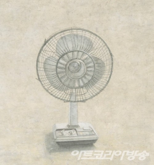 정재호 作 _ 마지막 여름 Last Summer, 2023_한지에 아크릴 물감_103.5x98.5cm