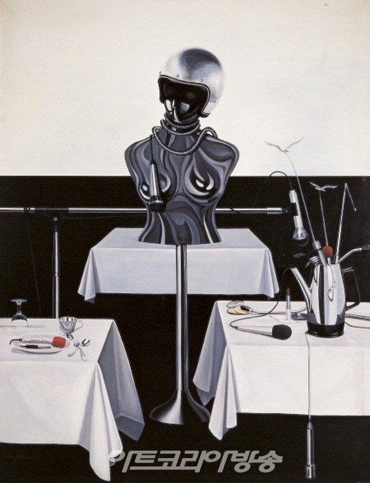 변질된 의식의 비정성_112.1x145.5cm_oil on canvas_1982