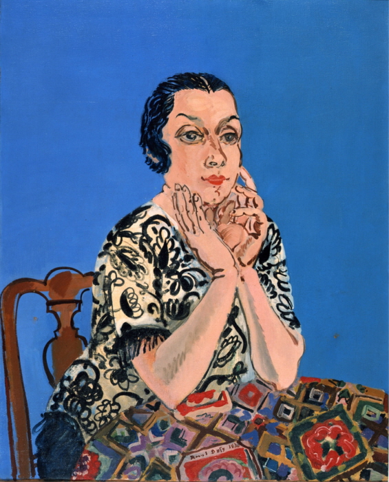 Raoul Dufy, Portrait d’Emilienne Dufy, 1930, huile sur toile, 99 x 80 cm. Nice, Musée des Beaux-Arts Jules Chéret © Musée des Beaux-Arts Jules Chéret, Nice / © ADAGP, Paris-이미지출처 가우디움어소시에이츠