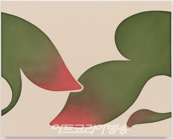 The Air Was Humid And The Big Doors Of Our Old Home Stuck Together, 2023, Dye and canvas,