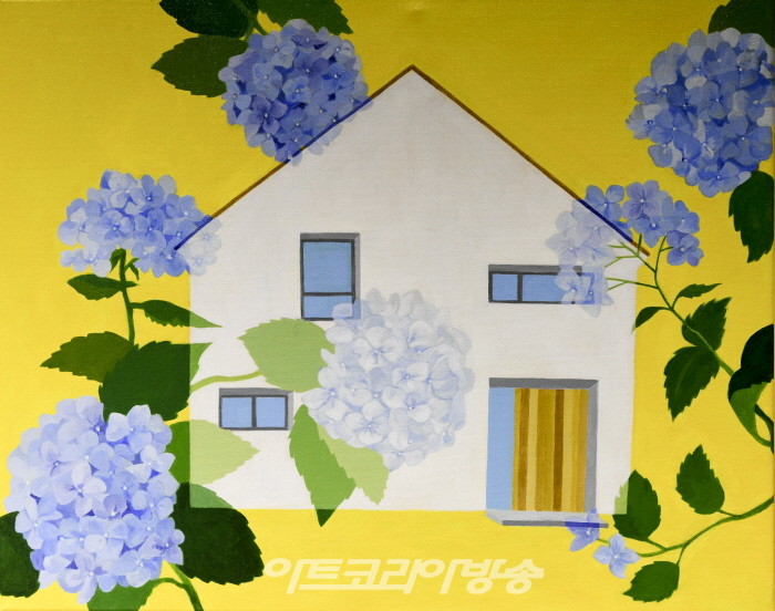 백하리 개인전 ‘계절의 사이에서’-House no.1 그리고 수국