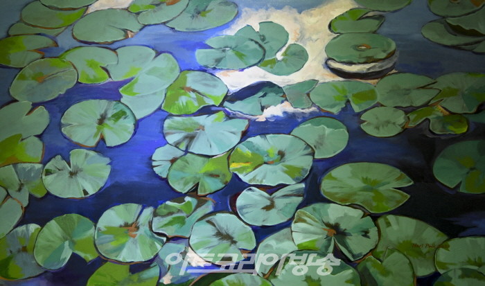 백하리 개인전 ‘계절의 사이에서’-Lotus leaves