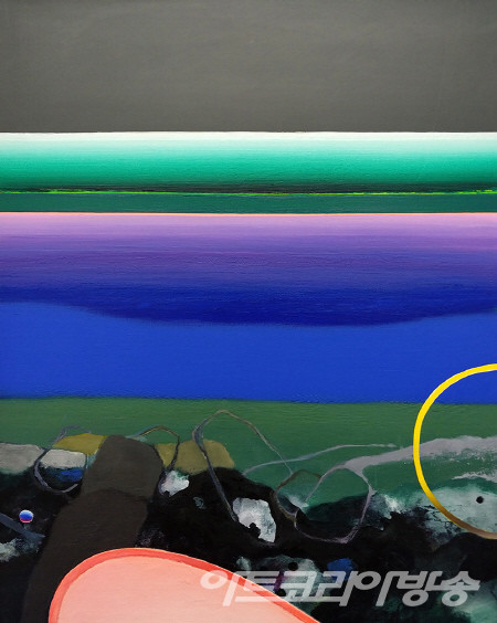 김경한 作 _ 둘이 하나 되기 2023_Acrylic on canvas_91x73cm