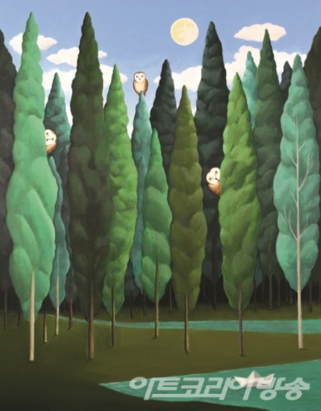 안윤모 作 _ 고요한 마음 정원_91x115cm_acrylic_2023