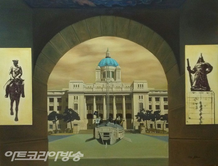           신제남, 아! 광화문, 91 x 116.8, Oil on canvas, 1994 