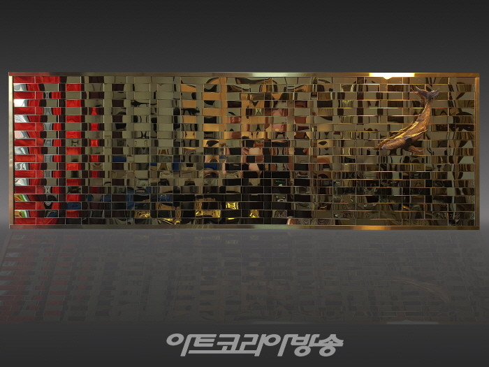 향연, 1220x400mm, 스테인리스 스틸_브론즈, 2023