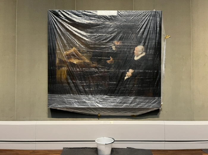 렘브란트, 메노나이트 설교자 Cornelius Claesz Anslo와 그의 아내 Aaltje Gerritsdr Shouten의 초상(1641)데이비드 그럽스