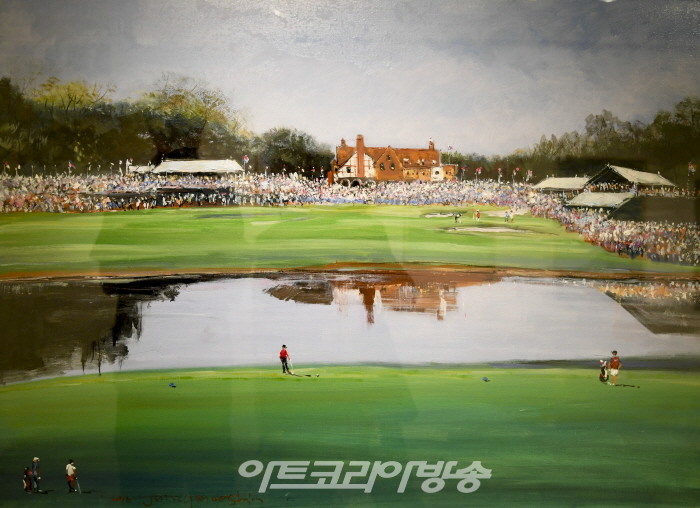 신정무 화백 ‘골프인생 47년’-라이크레이크 CC 애틀랜타