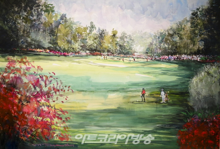 신정무 화백 ‘골프인생 47년’-마스터스 오거스타 CC-아멘코너 가는 길