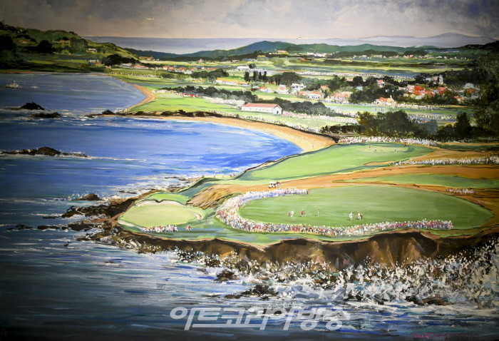 신정무 화백 ‘골프인생 47년’-페블비치 전경-사랑의 이야기