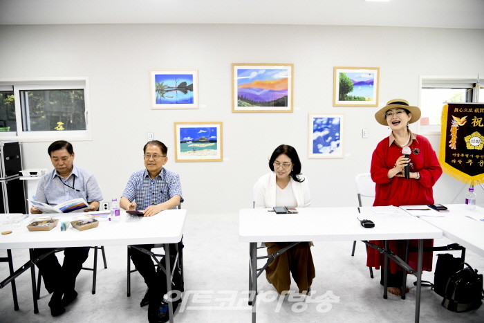 장귀순 모바일 화가 ‘바람의 향기’