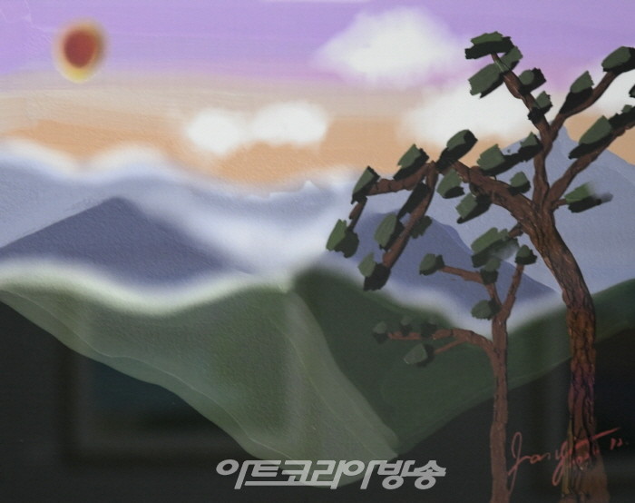 장귀순 모바일 화가 ‘바람의 향기’