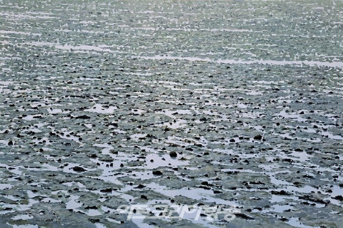 풍경의_힘_문인환,_바다,_2023,_Acrylic_on_canvas,_97×145cm