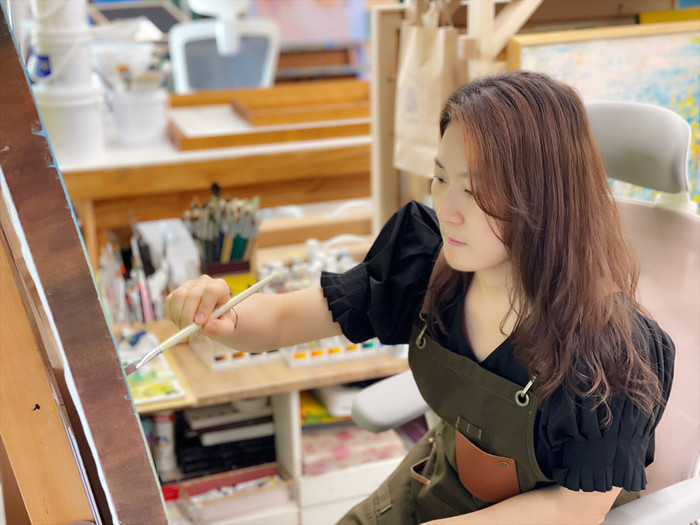 노영효 작가님 작업사진.