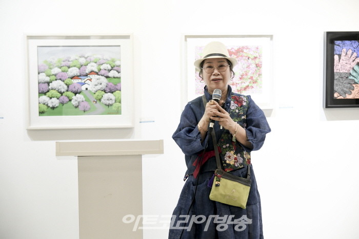 제4회 인사동 아리랑 미술제 개막행사-이애란 회장