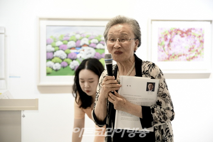 제4회 인사동 아리랑 미술제 개막행사-이승만 전 대통령 며느리 조혜자 여사