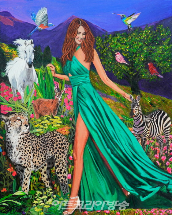 리정 (RhyJung)_paradise 6_ Acryilc on canvas_130.3×162_2023