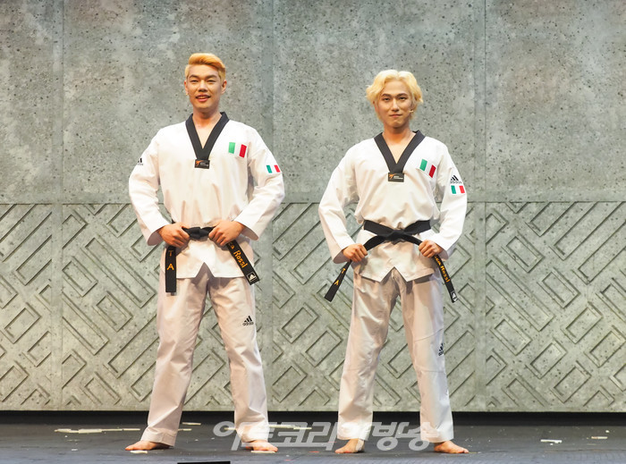 뮤지컬 '태권, 날아올라' 프레스콜(루카 로시 역 배우 전우태-김종년) 2023.07.18 사진 ⓒ아트코리아방송 이용선 기자