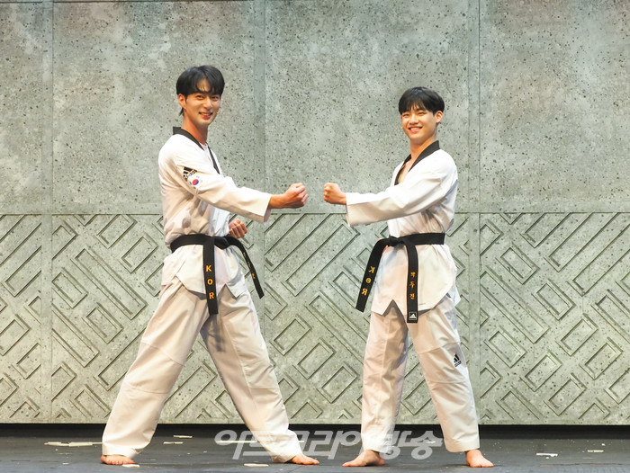 뮤지컬 '태권, 날아올라' 프레스콜(박두진 역 배우 임동섭-김정태) 2023.07.18 사진 ⓒ아트코리아방송 이용선 기자