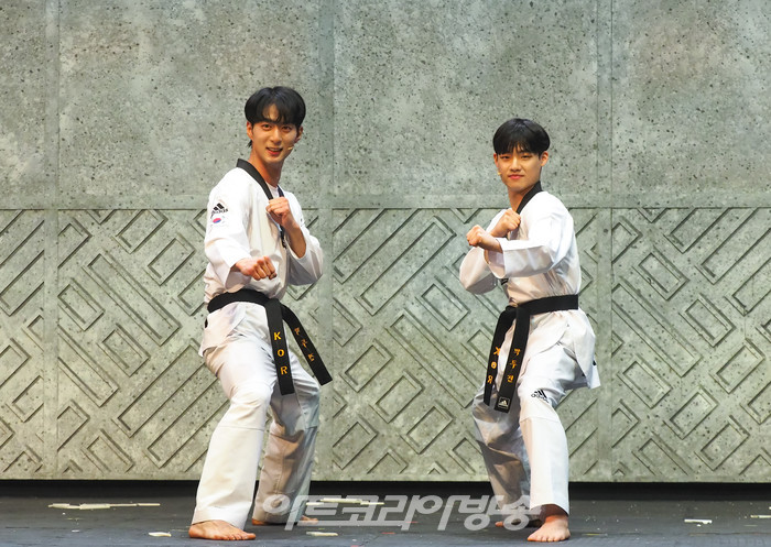 뮤지컬 '태권, 날아올라' 프레스콜(박두진 역 배우 임동섭-김정태) 2023.07.18 사진 ⓒ아트코리아방송 이용선 기자