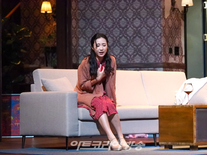 연극 '2시 22분 – A Ghost Story' 프레스콜(제니 역 박지연). 2023.07.25 사진 ⓒ아트코리아방송 이용선 기자
