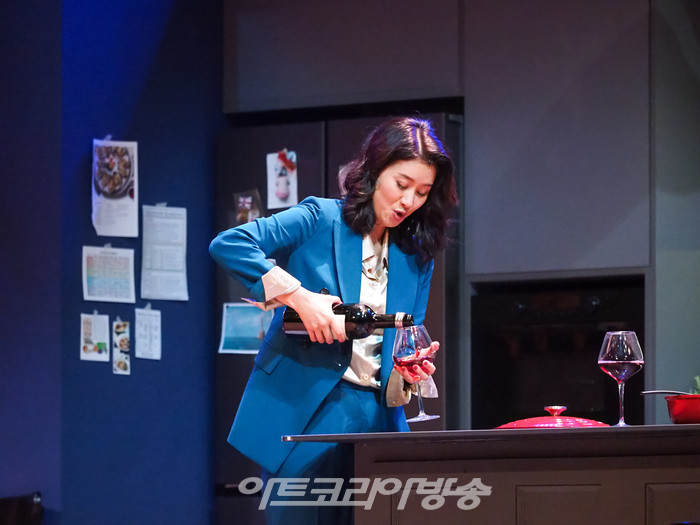 ​연극 '2시 22분 – A Ghost Story' 프레스콜(로렌 역 임강희). 2023.07.25 사진 ⓒ아트코리아방송 이용선 기자