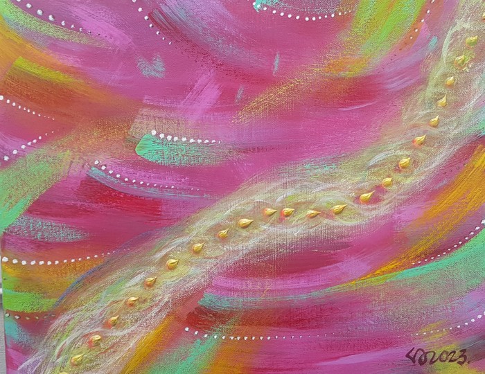 백지상 - 다시,봄1 45.5X37.9 Acrlic on canvas, 2023