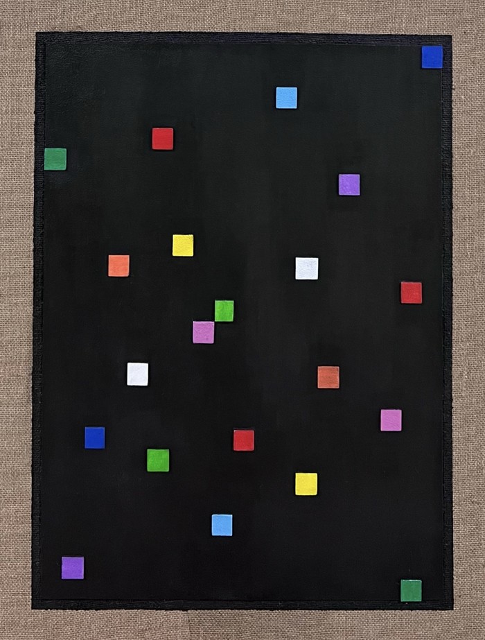 오민지 - Party series,Mixed media, 65X50, 2023