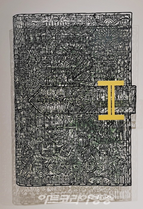 박진상 Elisio 5-1, 71x100cm, Acrylic on steel 2023