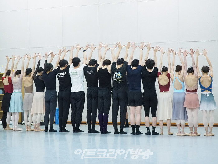 M발레단 창작발레 '안중근, 천국에서의 꿈' 연습실 장면. 2023.07.30 사진 ⓒ아트코리아방송 이용선 기자