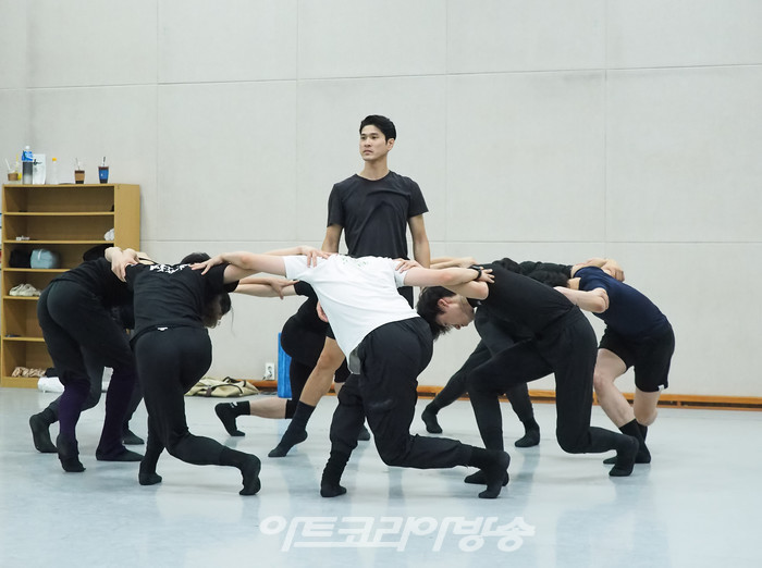 M발레단 창작발레 '안중근, 천국에서의 꿈' 연습실 장면. 2023.07.30 사진 ⓒ아트코리아방송 이용선 기자