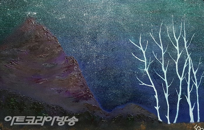                 백지상, 미지와의 조우_80x50_oil on canvas_2017