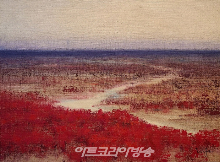 윤인자, 갯벌, 90.9x65.1cm, 2023